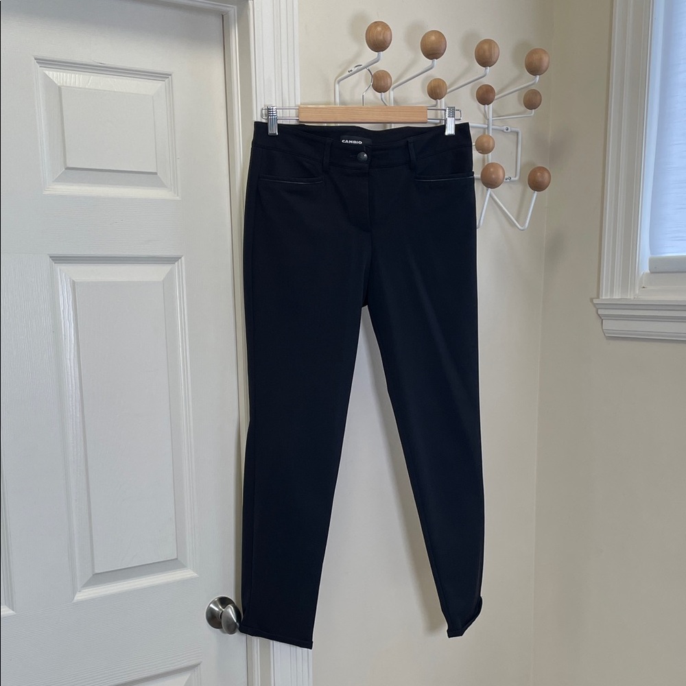 Cambio - Classic Straight Legged Pants - Black - 30x28